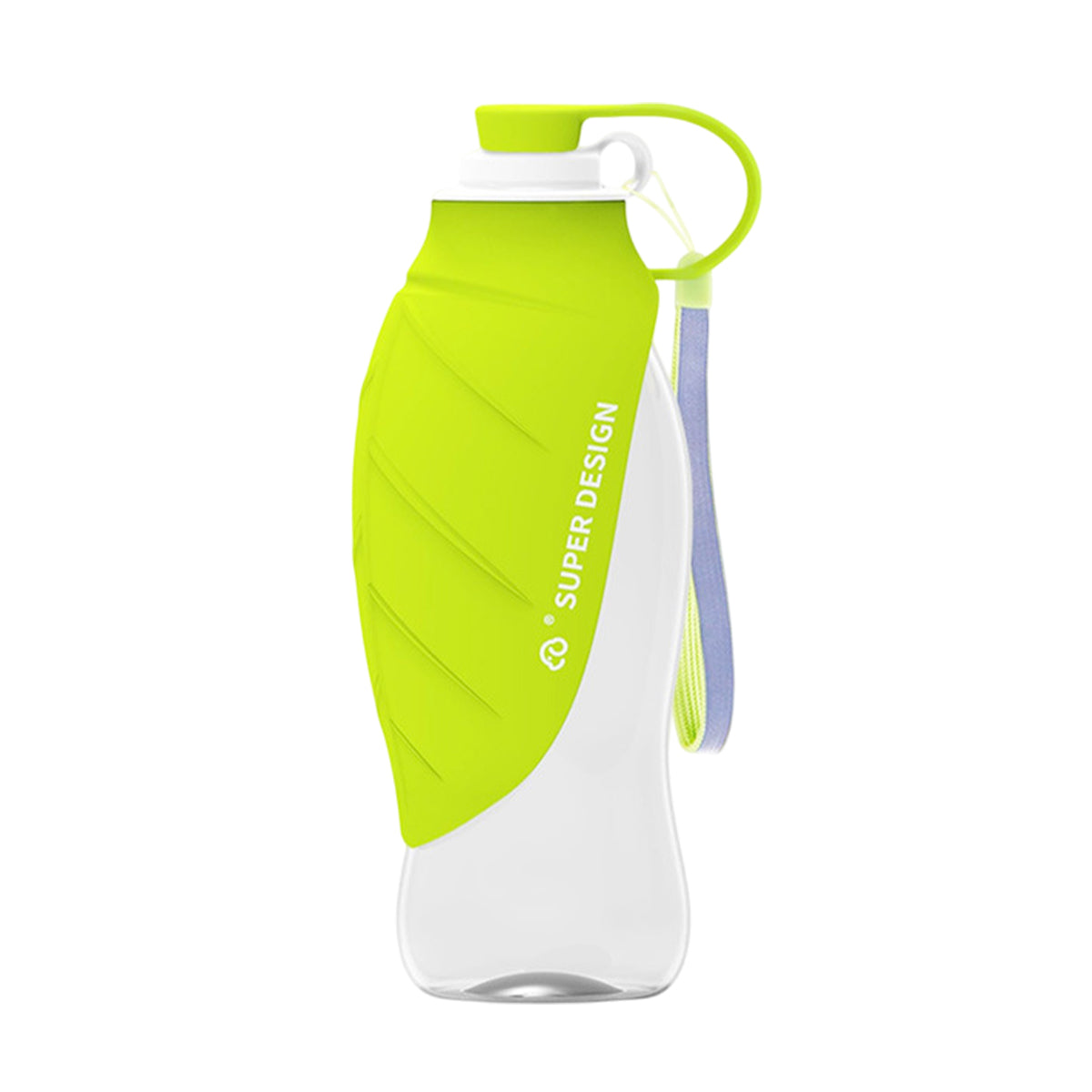 580ml Portable Pet Water Bottle - Leak-Proof, Foldable Silicone Leaf, BPA-Free - SuperSaverAU - view 2