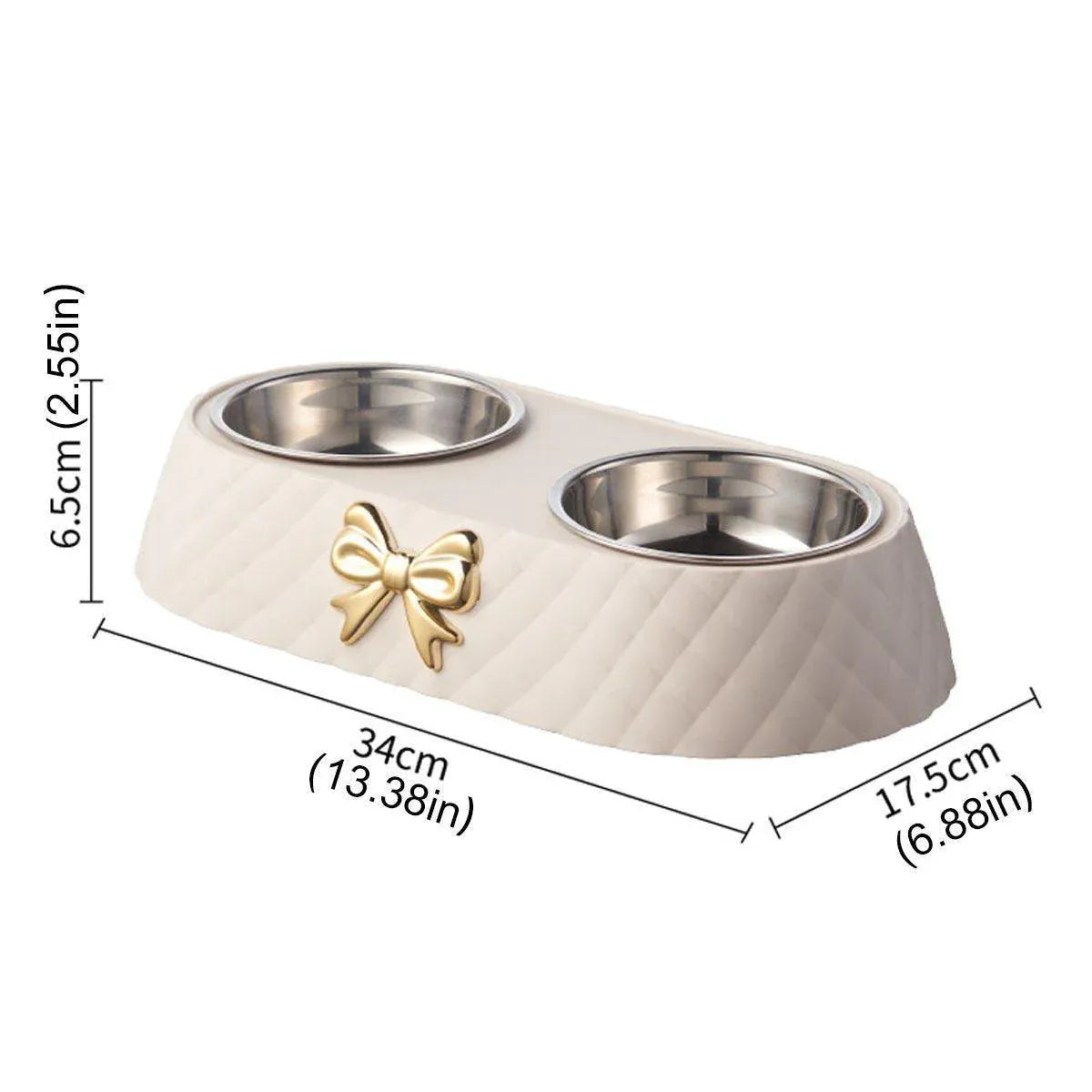 Premium Stainless Steel Double Pet Bowl Feeder – Green