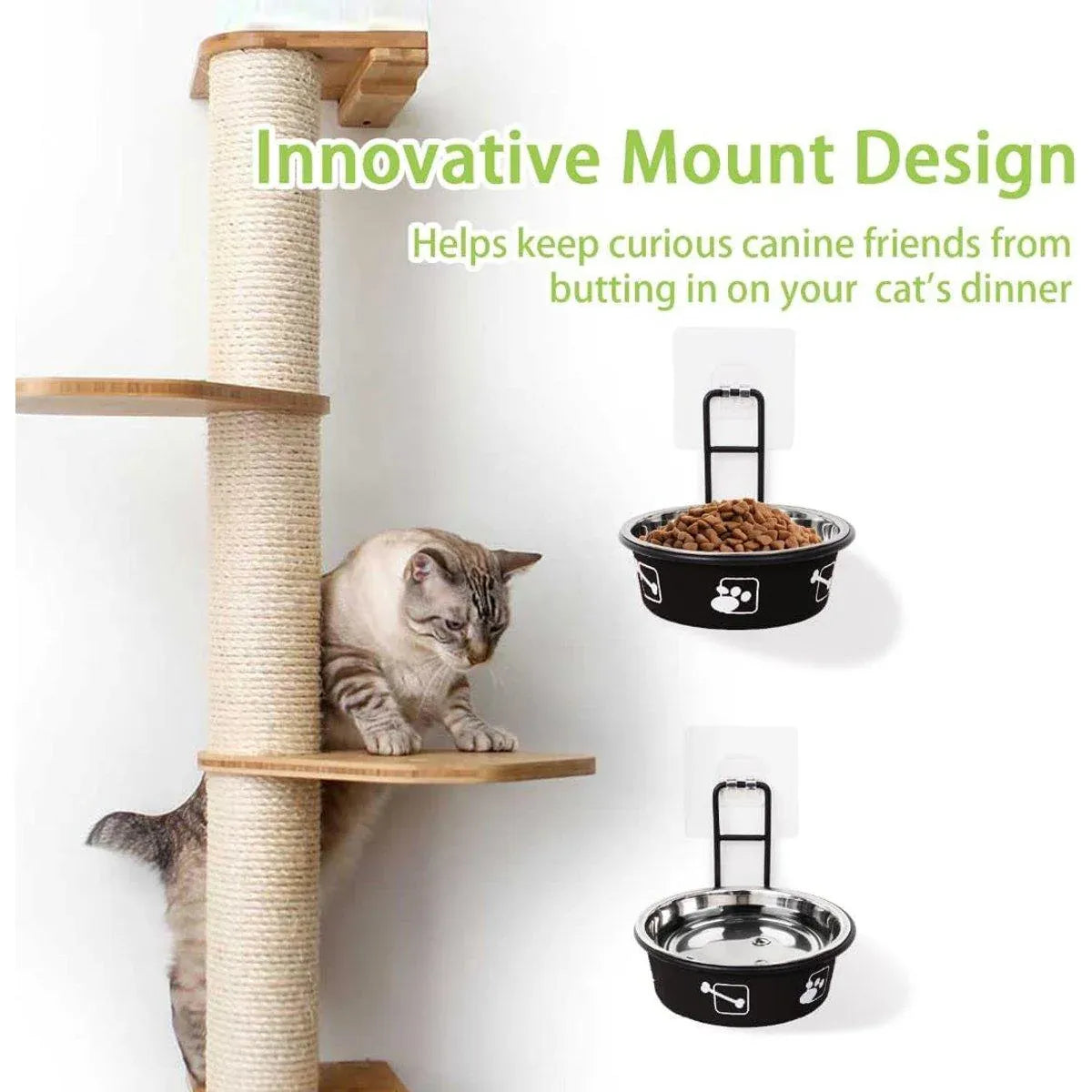 Premium Hanging Stainless Steel Pet Bowl - Red 12cm