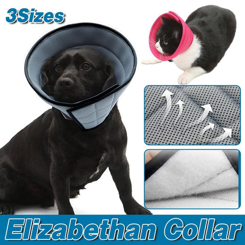 Elizabethan Collar Anti Licking Biting Pet Collar for Cats and Dogs - Grey - Size 2 - SuperSaverAU - view 1