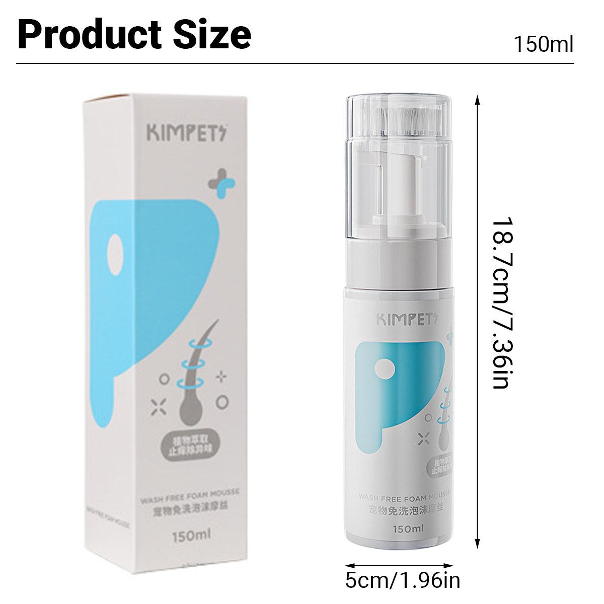 Pet Dry Cleaning Foam Free & Clear Body Wash Mousse 150ml for Dogs & Cats - SuperSaverAU - view 3