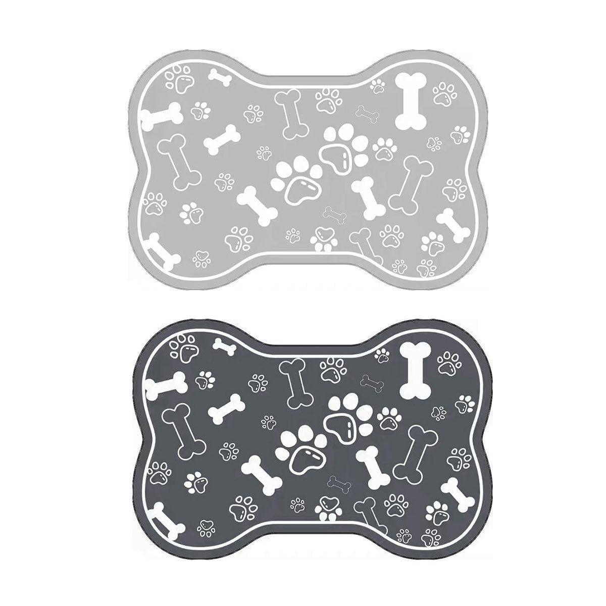 Premium Diatom Mud Pet Feeding Mat Non-Slip - Grey 60 x 90cm