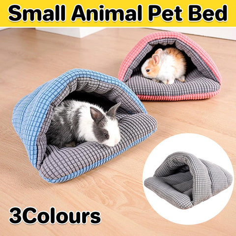 Pet Kennel Sleeping Bag Semi Enclosed Bed for Small Animals 32cm x 30cm x 16cm - Grey - SuperSaverAU - view 1