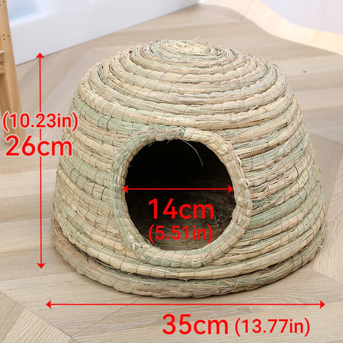Premium Natural Straw Small Pet Grass Nest Hideout