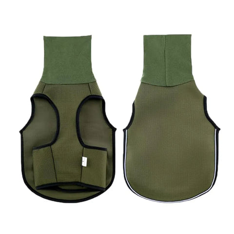 Premium Calming Dog Vest Breathable Thunder Wrap - Army Green XXL