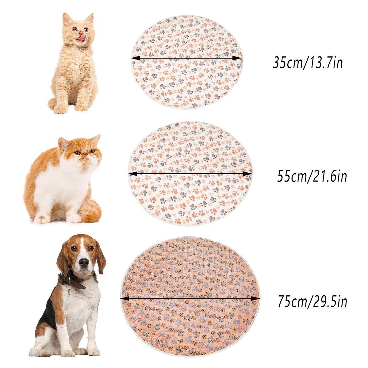 Waterproof Round Dog Pad - Non-Slip, Machine Washable, Khaki, 55cm - SuperSaverAU - view 3