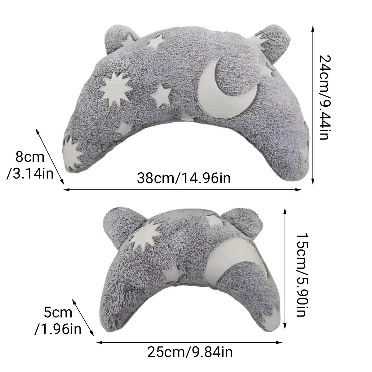 Premium U-Shaped Pet Neck Support Pillow - Grey L