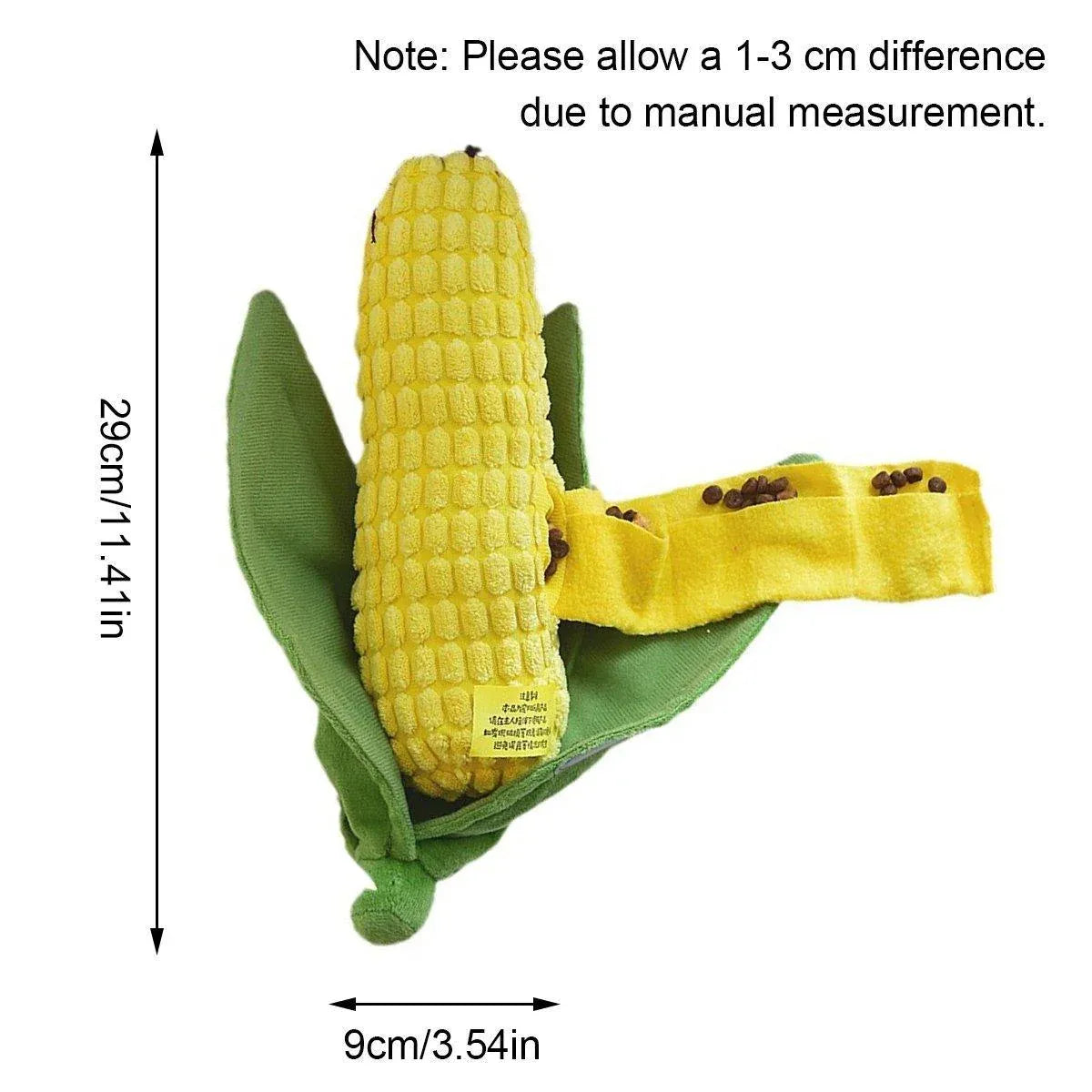 Premium Simulation Corn Dog Chew Toy with Slow Feeding Pocket