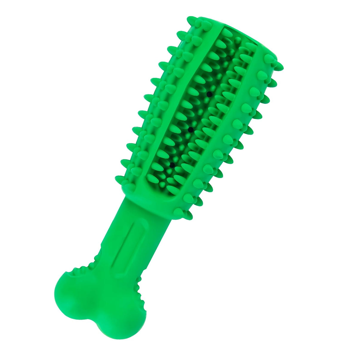 Premium Green Dog Chew Teething Toy with Treat-Dispensing Centre