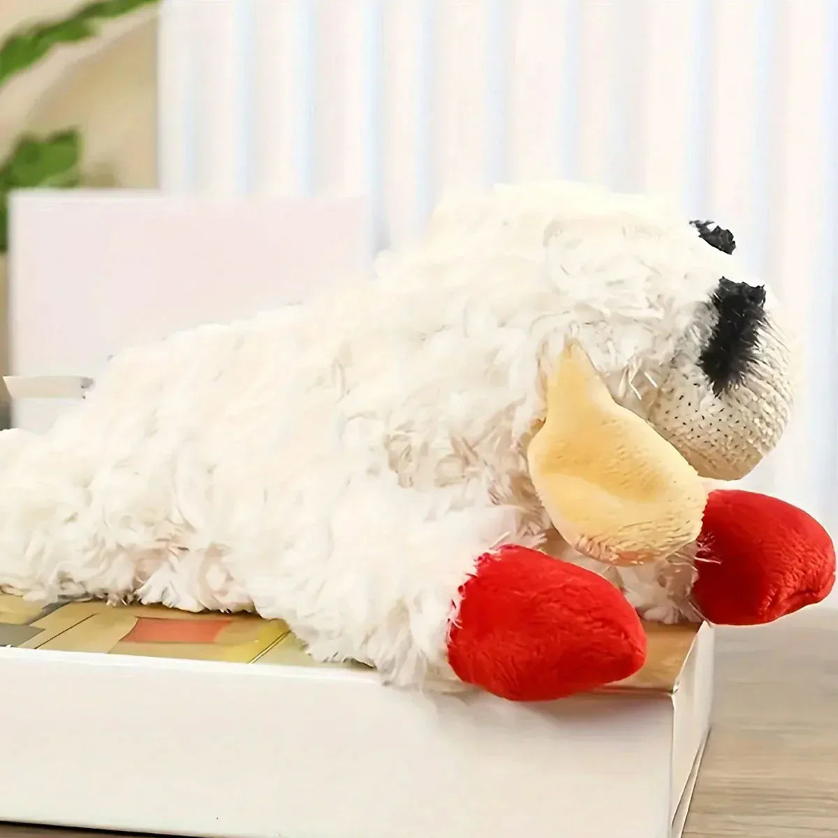 Premium Lamb Plush Squeaky Dog Toy for Small Dogs