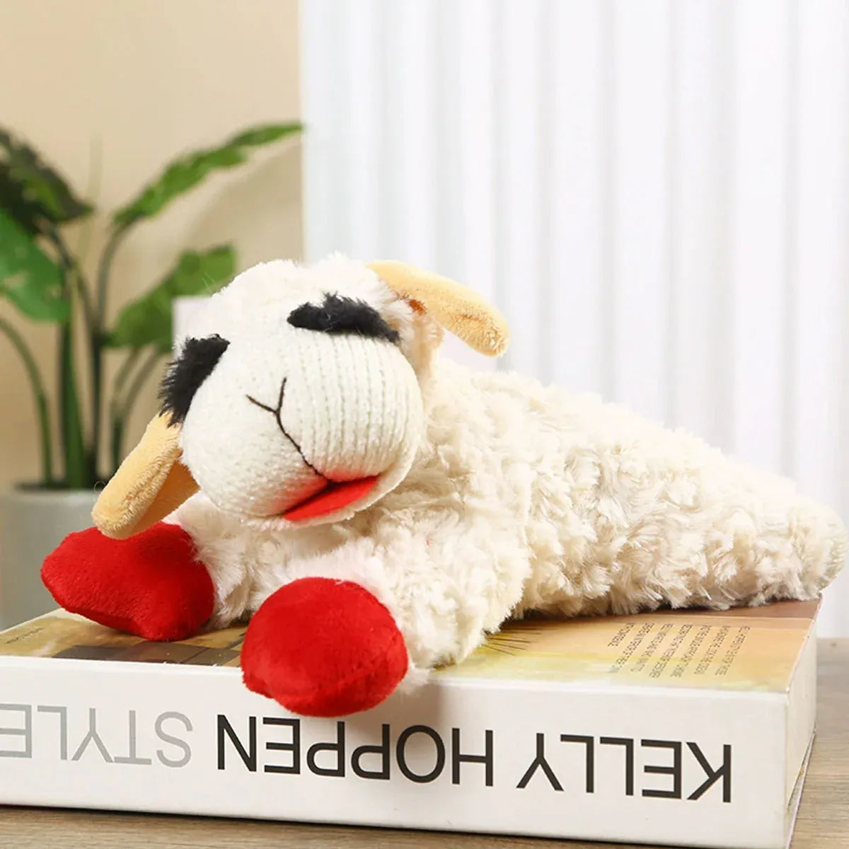 Premium Lamb Plush Squeaky Dog Toy for Small Dogs