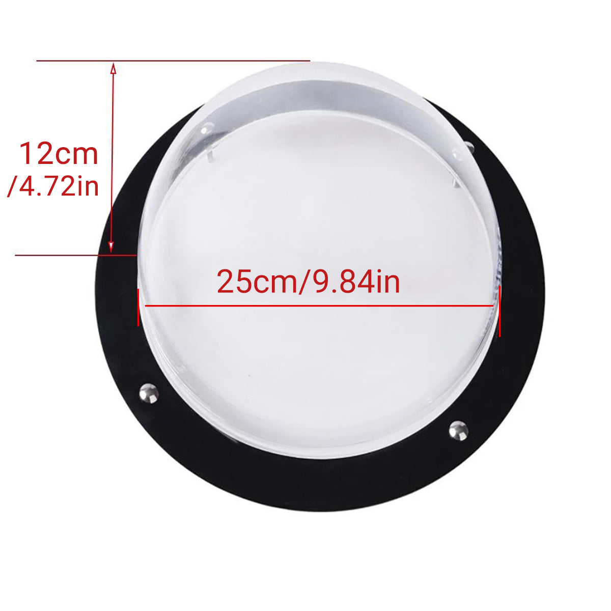Premium Dog Porthole Fence Window Clear Acrylic Peek View - 28cm