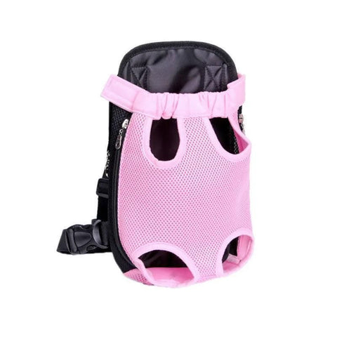 Premium Pet Carrier Backpack with Mesh Panels - Pink M