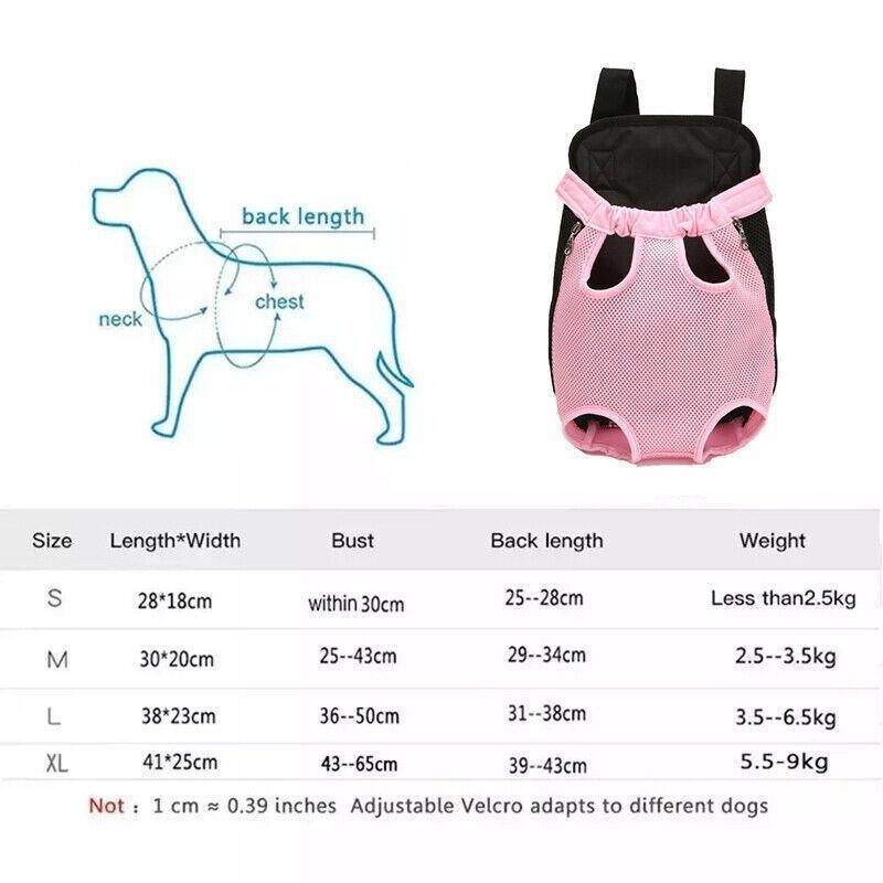 Premium Pet Carrier Backpack with Mesh Panels - Pink M