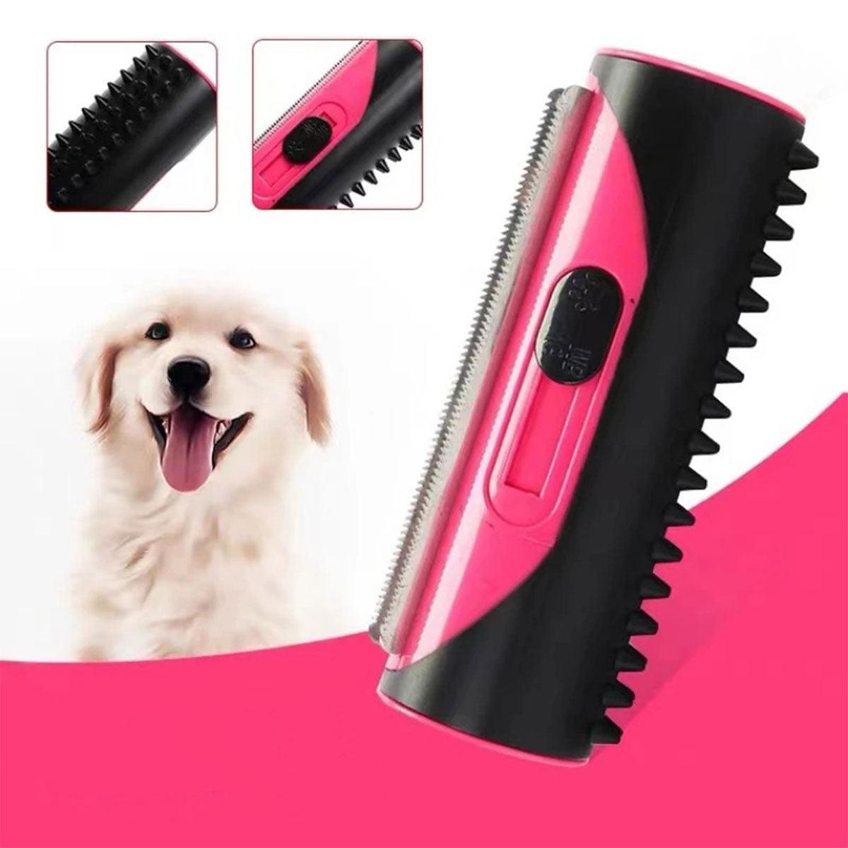 Premium Pet Deshedding Grooming Comb Brush - Yellow