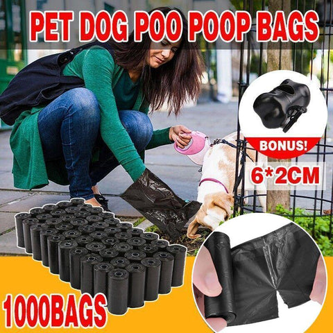 1000 Pcs Biodegradable Dog Waste Bags - Eco-Friendly, Leak-Proof, Durable - SuperSaverAU - view 1