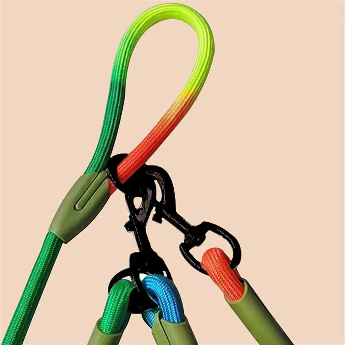 Premium Hands-Free Crossbody Dog Leash - Colourful 230cm