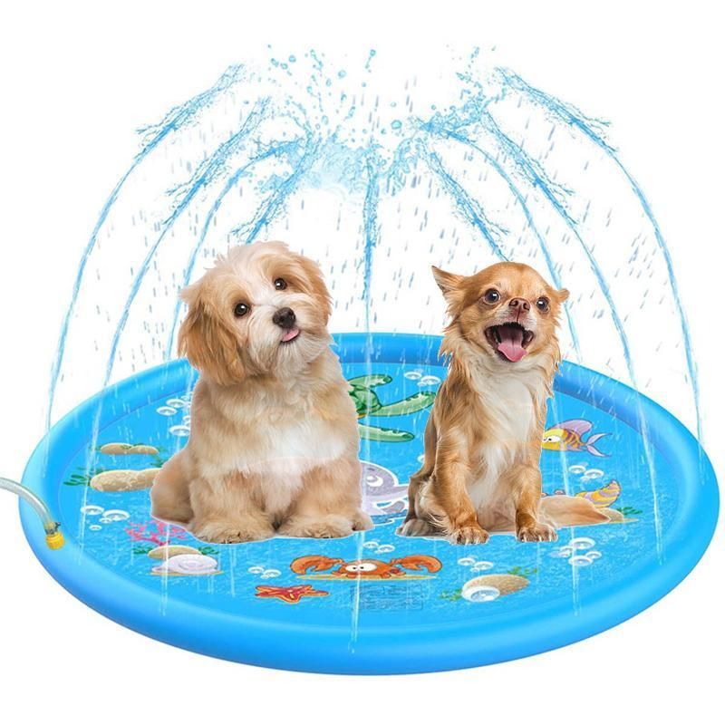 Premium Inflatable Dog Splash Pad Sprinkler Mat - 100cm