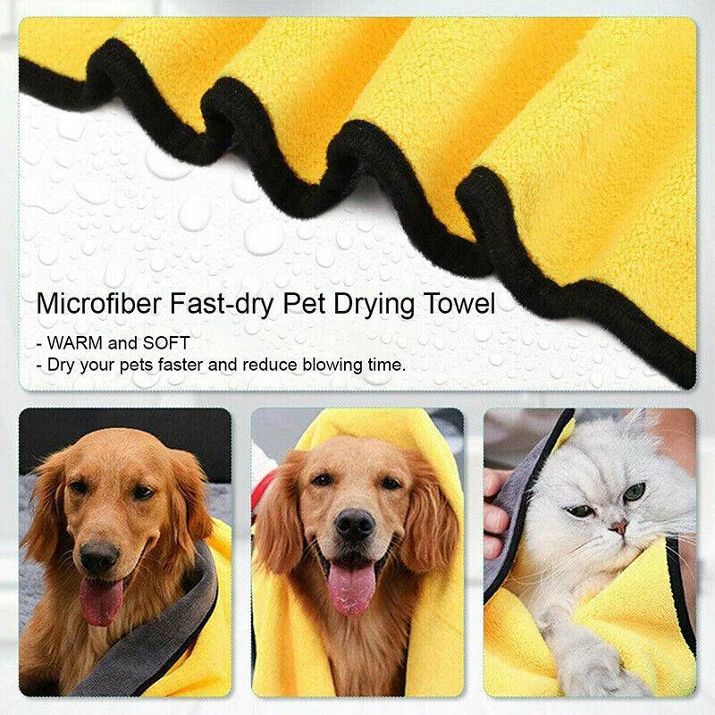 Premium Microfiber Pet Drying Towel Ultra-Absorbent - 70 x 140cm