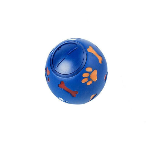 Premium Dog Treat Ball Puzzle Feeder Toy - Blue 11cm