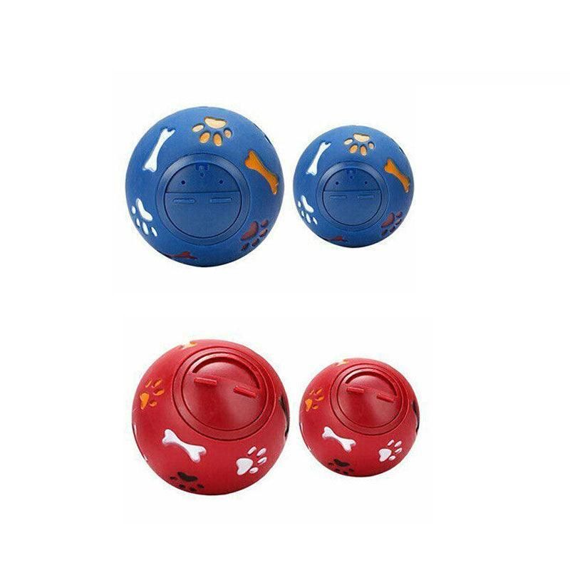 Premium Dog Treat Ball Puzzle Feeder Toy - Blue 11cm