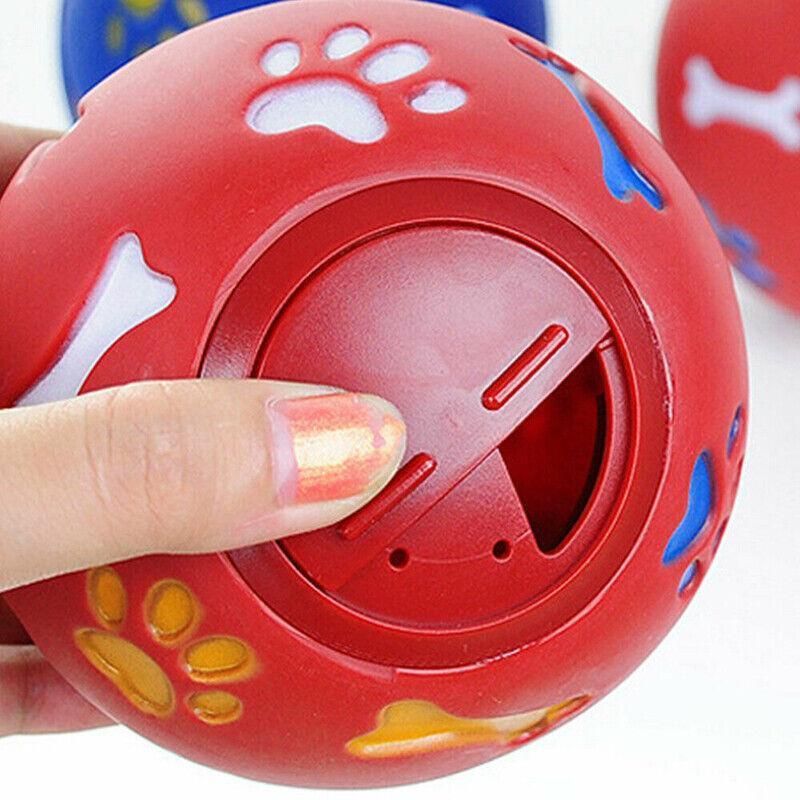 Premium Dog Treat Ball Puzzle Feeder Toy - Blue 11cm