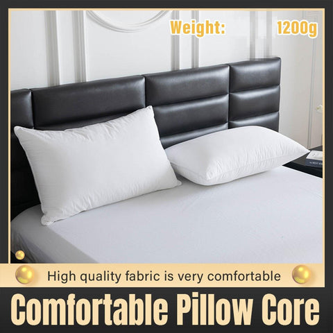 Premium White Pillow Insert 74cm x 48cm, Soft Cotton, Machine Washable, Hotel Quality - SuperSaverAU - view 1