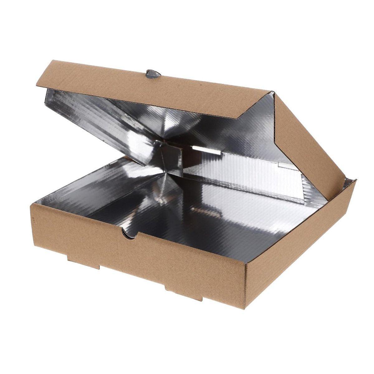 50pcs Pizza Box Set - 11-inch Durable Cardboard with Aluminium Foil Lining - SuperSaverAU - view 2