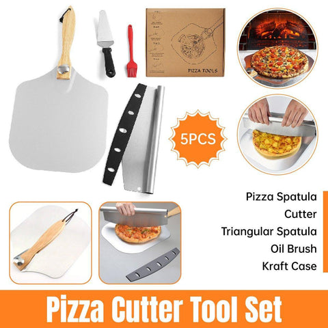 Premium 12-Inch Aluminium Pizza Peel Set – with Cutter