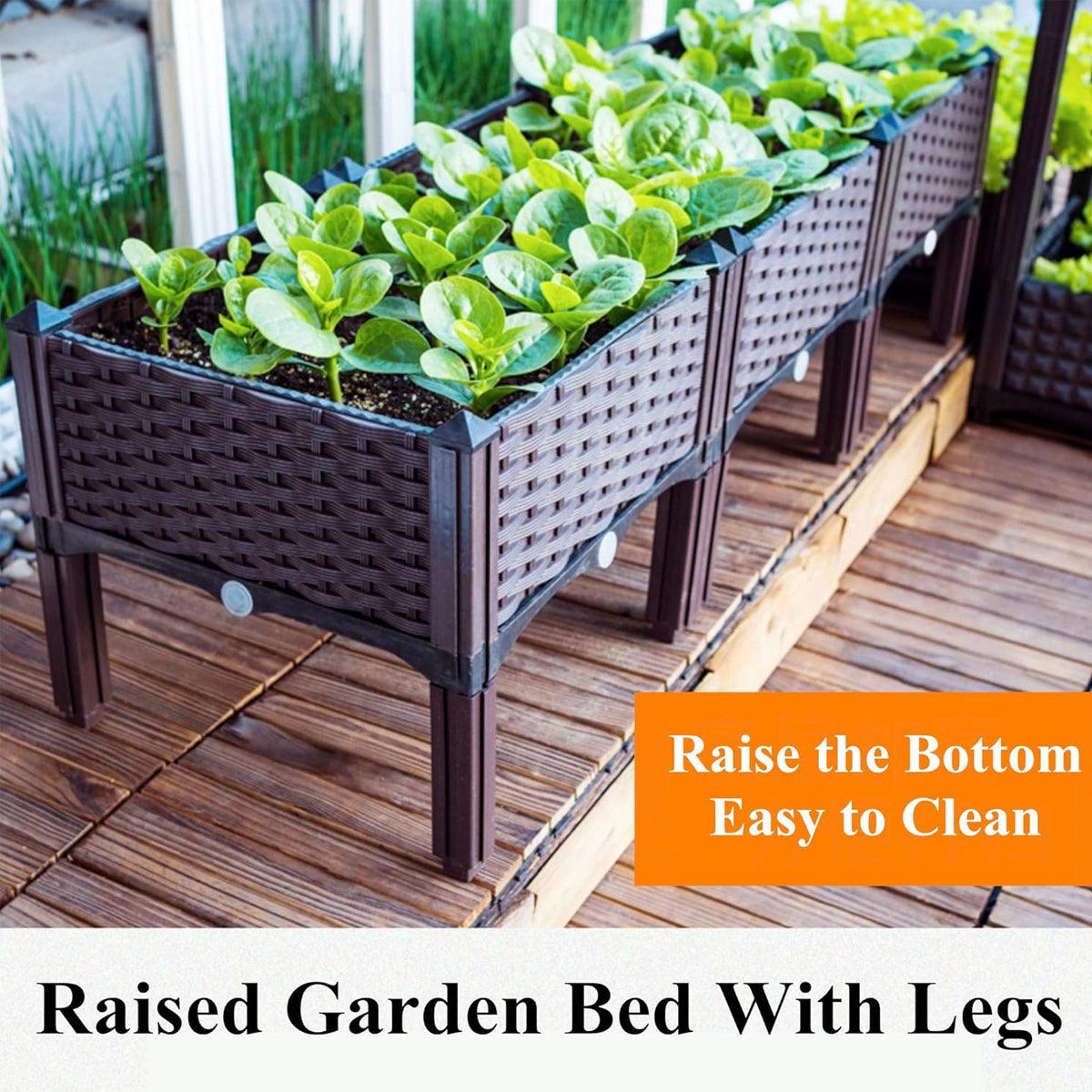 Premium Outdoor Rectangular Planter Box – Dark Brown 120cm