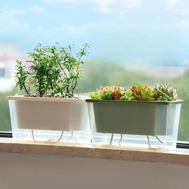 Premium Self-Watering Balcony Planter Pot – Pink