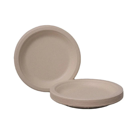 100x Biodegradable Sugarcane Paper Trays - Eco-Friendly & Durable for Food - 9inches-100pcs