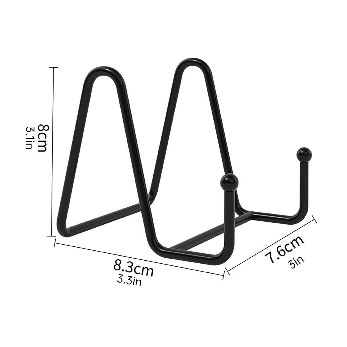 Premium Metal Display Stands – Black 5 Pack