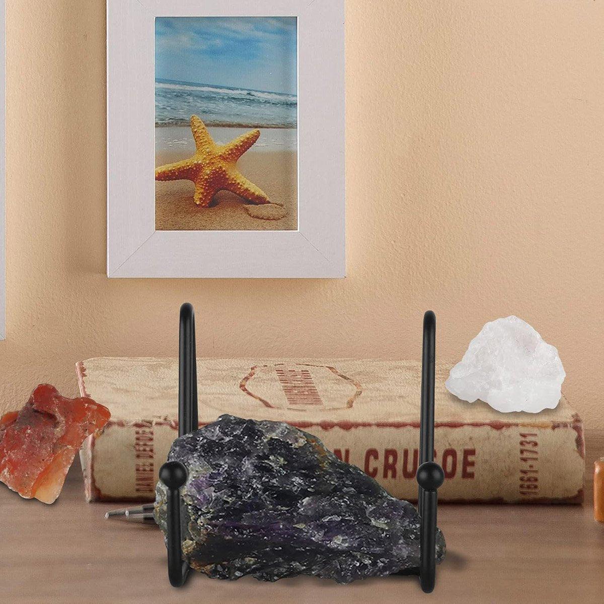 Premium Metal Display Stands – Black 5 Pack