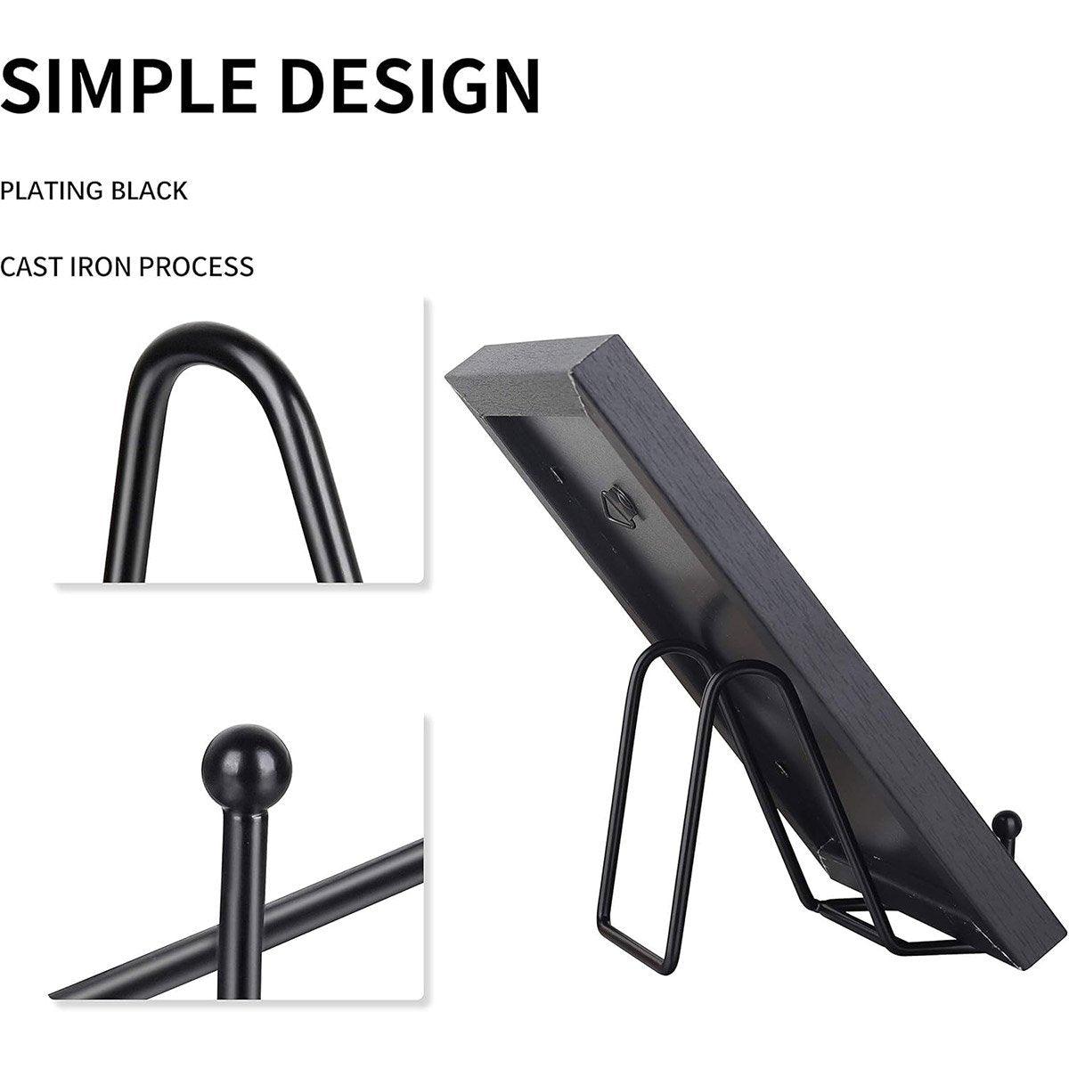 Premium Metal Display Stands – Black 5 Pack
