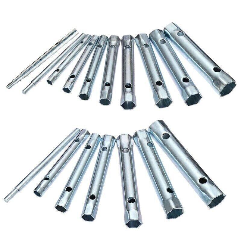 Premium 10 Piece Spark Plug Wrench Set with Tommy Bars - 6-22mm
