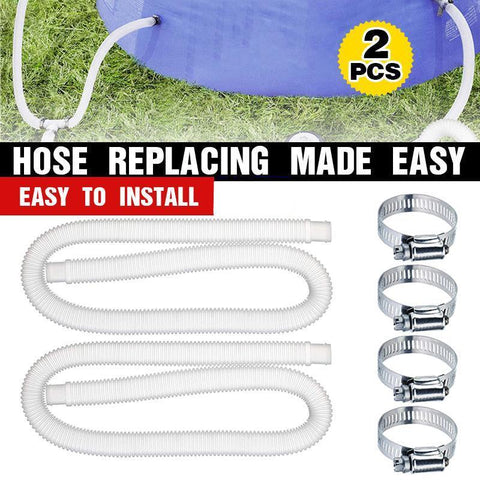 Intex Pool Pump Replacement Hose Pipes - 32mm, 2 Pack