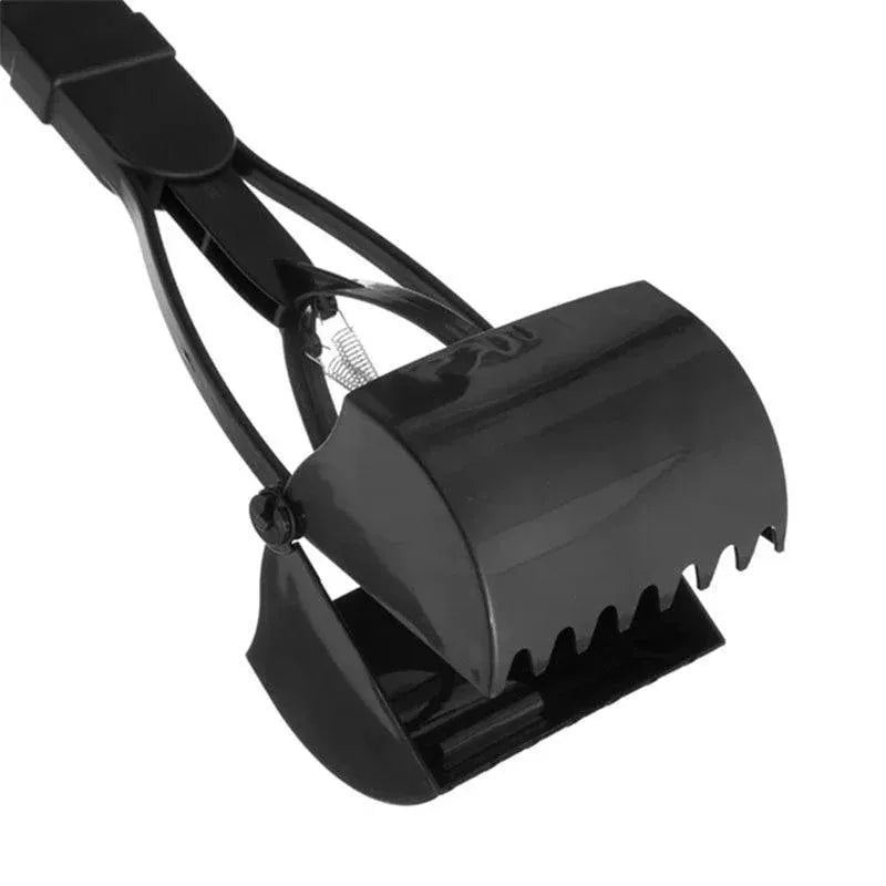 Premium Black Long Handle Dog Pooper Scooper - 60cm