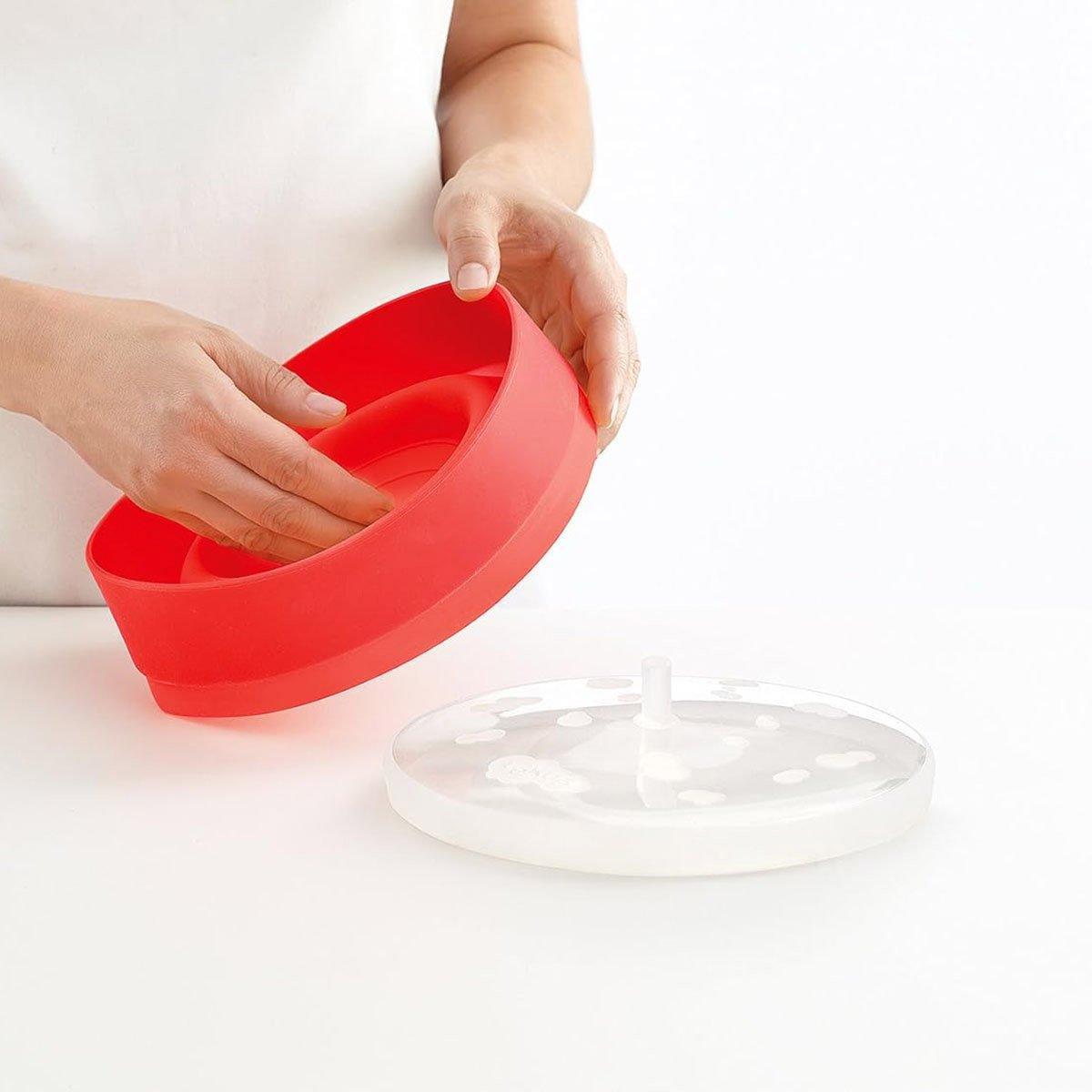Premium Foldable Silicone Microwave Popcorn Bucket – with Lid