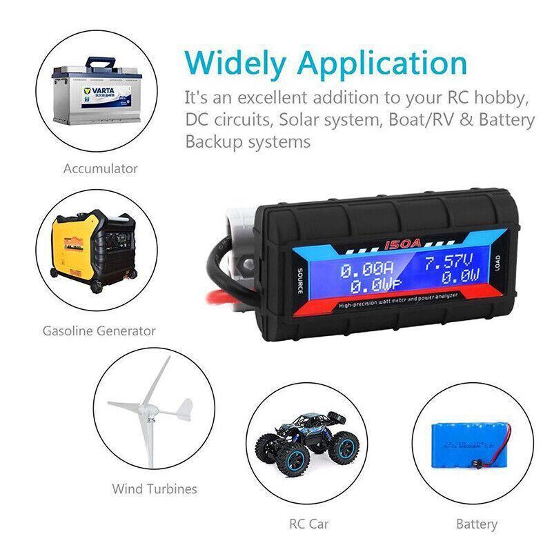 150A Digital LCD Power Meter - Solar & Caravan Use - SuperSaverAU - view 3