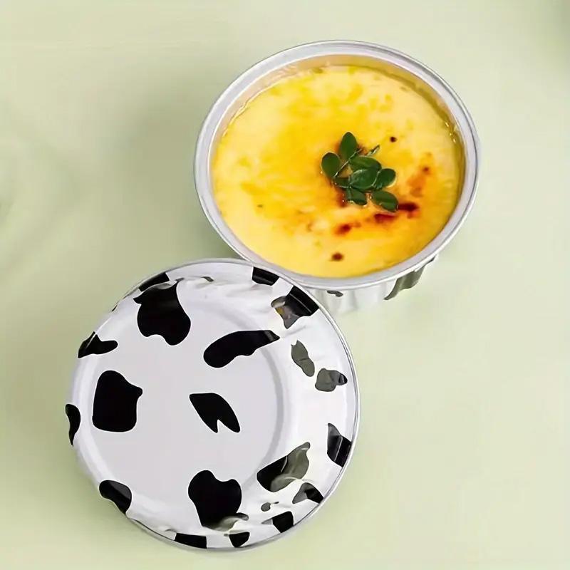 100-Pack Food Grade Aluminum Foil Pudding Cups with Lids - SuperSaverAU - view 3