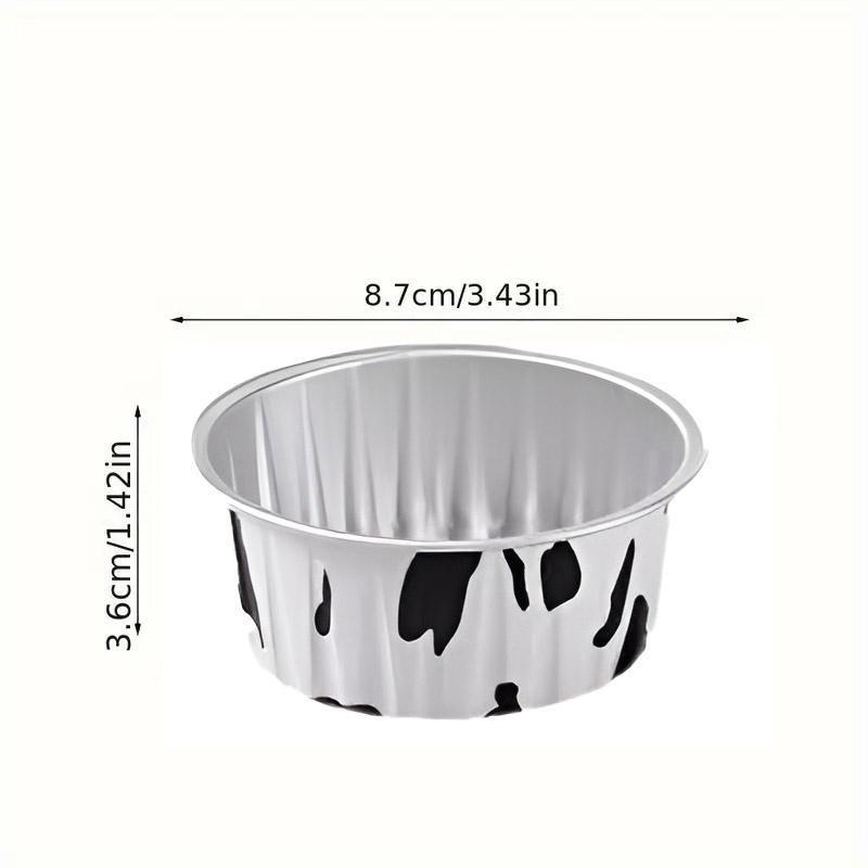 100-Pack Food Grade Aluminum Foil Pudding Cups with Lids - SuperSaverAU - view 4
