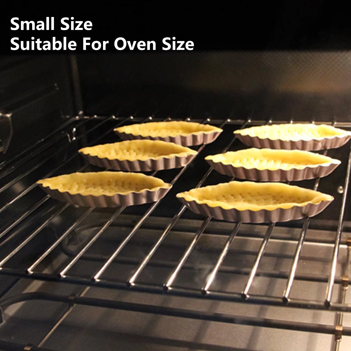 Premium Boat-Shaped Aluminium Tart Moulds – 10 Pack