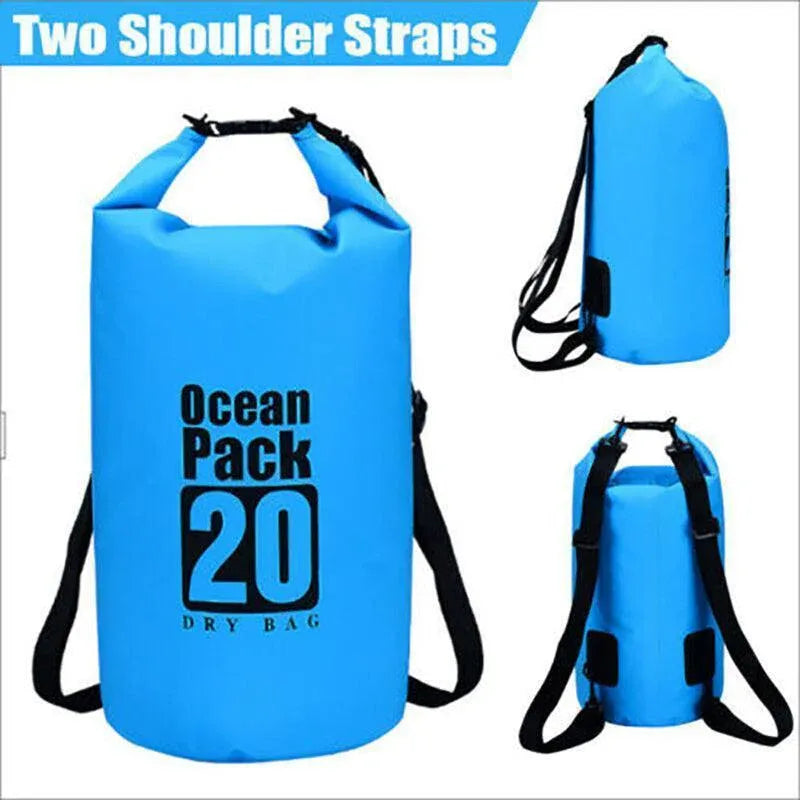 Premium 10L Orange Waterproof PVC Dry Bag Outdoor Camping Fishing Canoeing