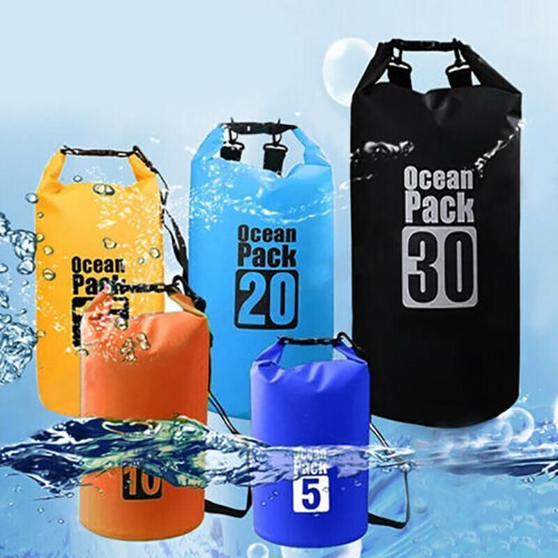 Premium 15L Orange Waterproof PVC Dry Bag Outdoor Camping Fishing Canoeing