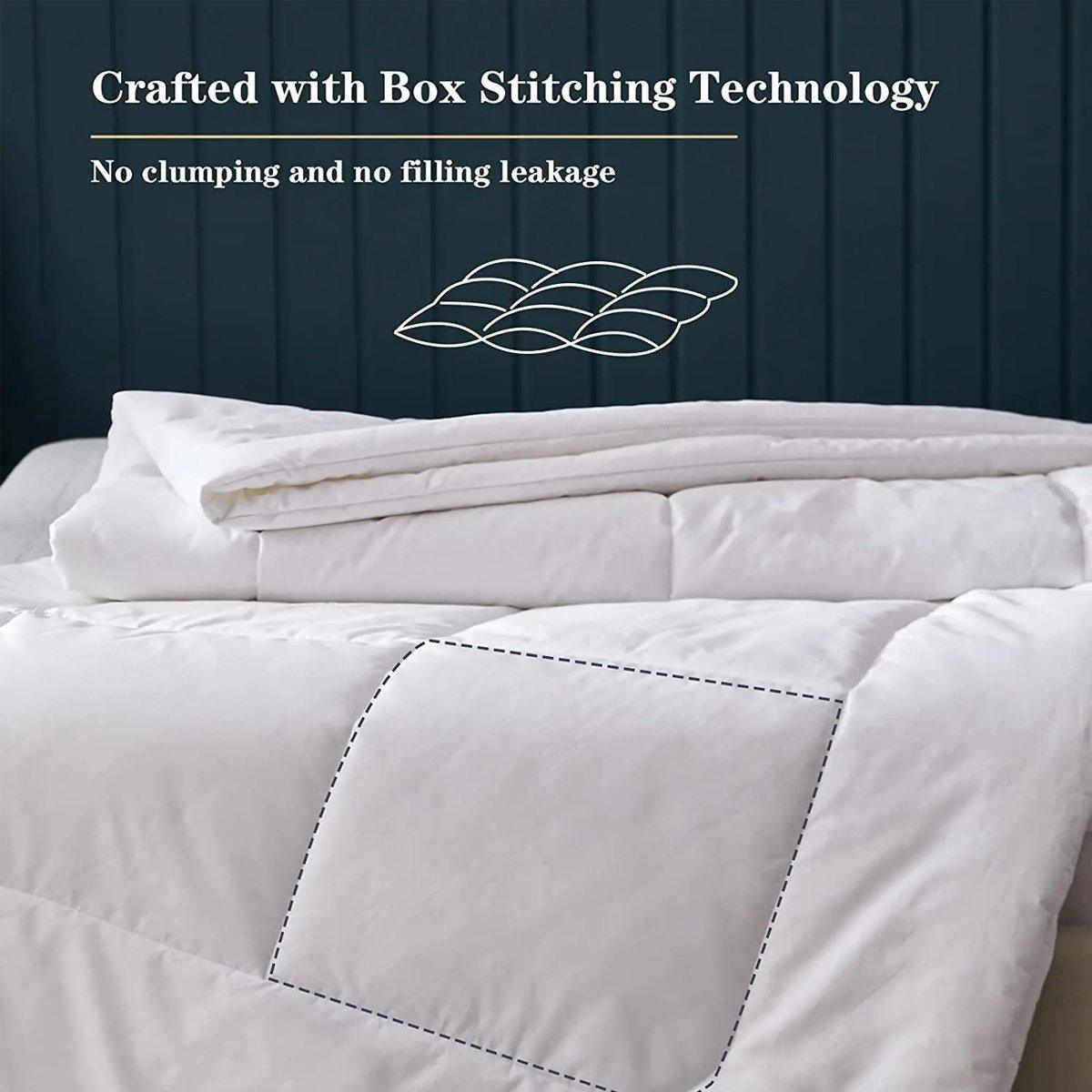 Luxury Hotel Quilt Core - Soft Microfiber Down Alternative Comforter - 140x210cm-Cotton - SuperSaverAU - view 3