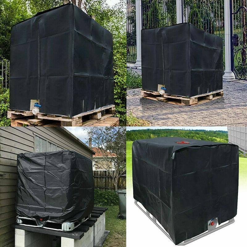 Premium 1000L IBC Water Tank Cover 210D Oxford UV Waterproof Outdoor Hood