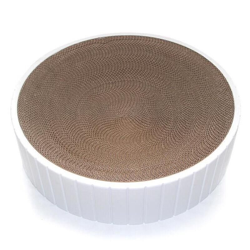 Premium Round Cat Scratcher Replacement Pad with Catnip