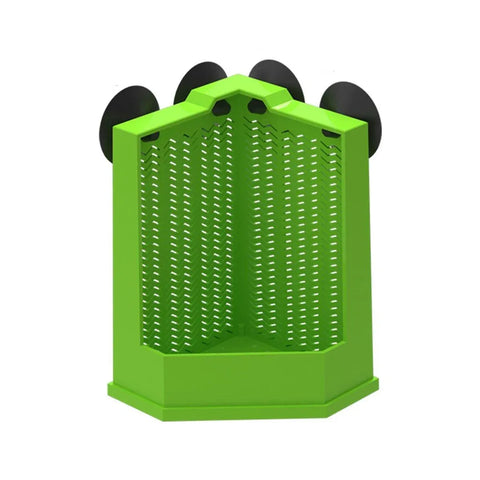 Premium Reptile Hunting Dish with Suction Cups - Green L