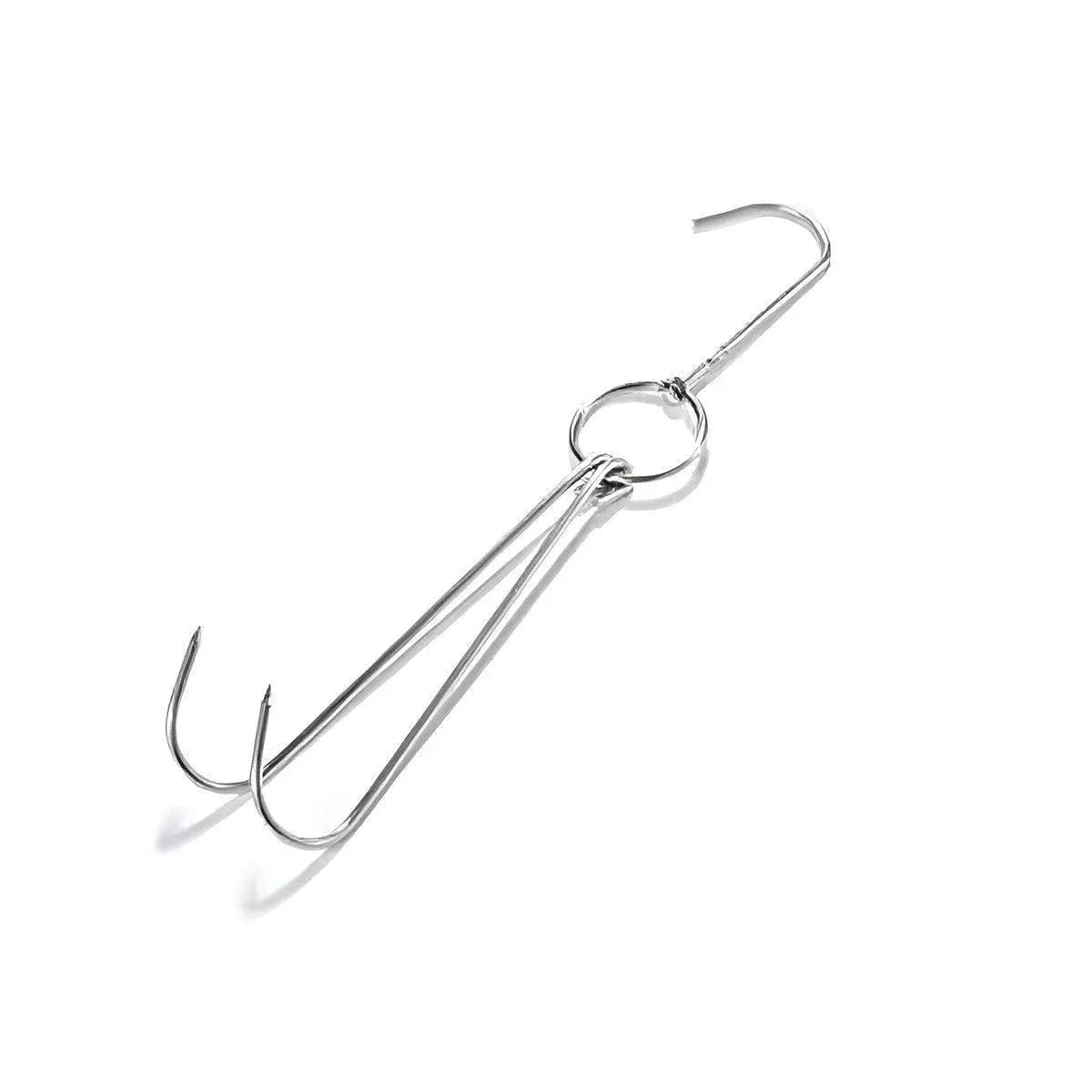 Premium Stainless Steel Double Roast Duck Hooks – 10 Pack